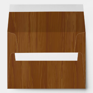 5x7 Envelope Option 5 Wooden Plank Floral Wedding