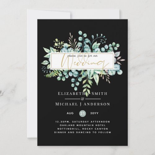 5x7 Eucalyptus Dreams _ Botanical Greenery Wedding