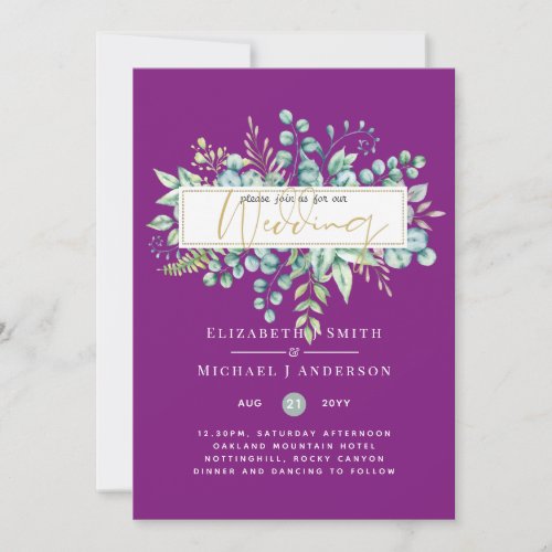 5x7 Eucalyptus Dreams _ Botanical Greenery Wedding