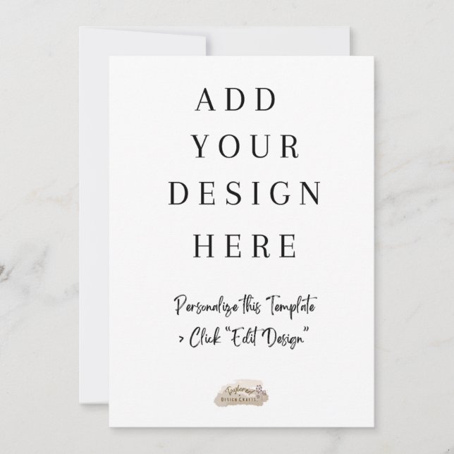 5x7" Flat Card Printing (Front)