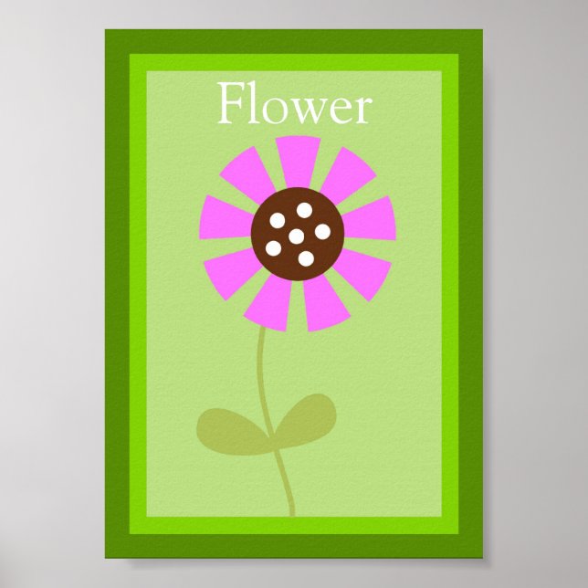 5X7 Flower Forest Friends Wall Art (Front)