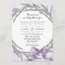 5x7 French Lavender Floral Wreath Baby Shower Invitation