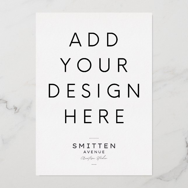 5x7" Gold Foil Invitation Printing (Front)