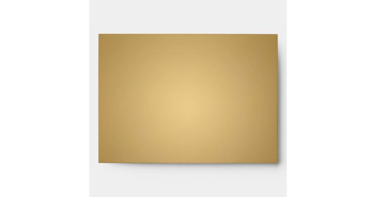 5x7 Black outside and Gold Inside Envelope, Zazzle