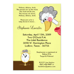 mother goose baby shower invitations