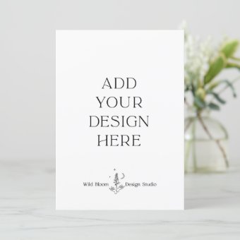 5x7" Invitation Cards Custom Print | Zazzle