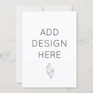 5x7" Invitation Cards Custom Print