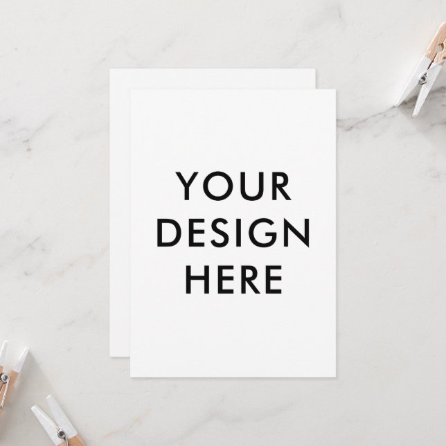 5x7" Invitation Cards Custom Print (Front/Back In Situ)