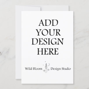 5x7" Invitation Cards Custom Print
