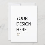 5x7 invitation custom front back print