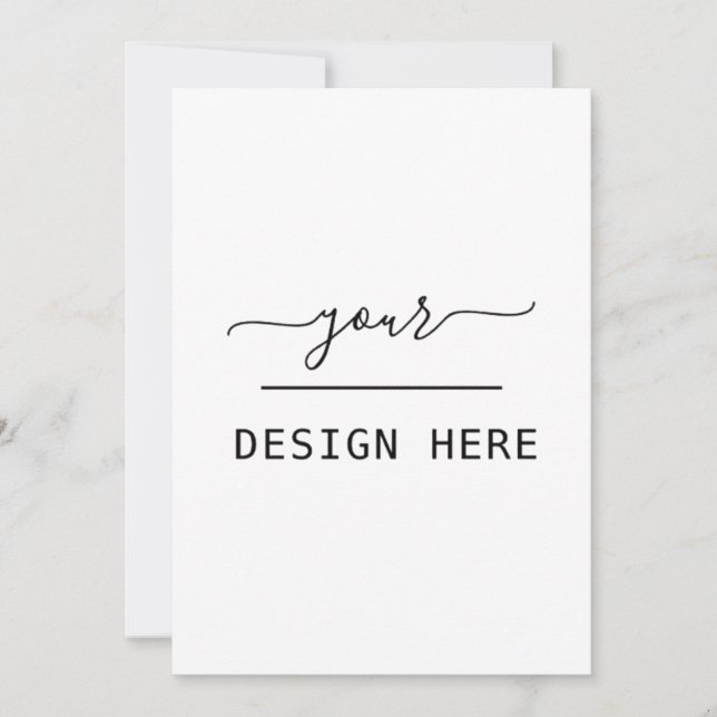 5x7 invitation custom print (Front)