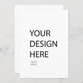 5x7 invitation custom print (Front/Back)