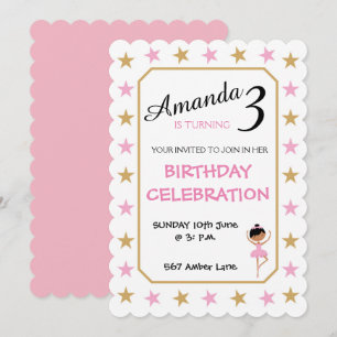 5x7 Invitation Scalloped
