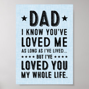 5x7 I've Loved You My Whole Life Print