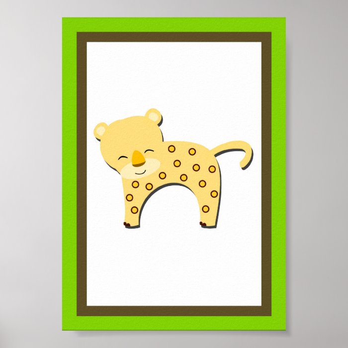 5X7 Jaguar Jungle Animal Wall Art Poster