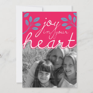 5x7 Joy in Your Heart Flat Card  