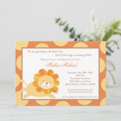 5x7 King of the Jungle Lion Birthday Invitation (Standing Front)