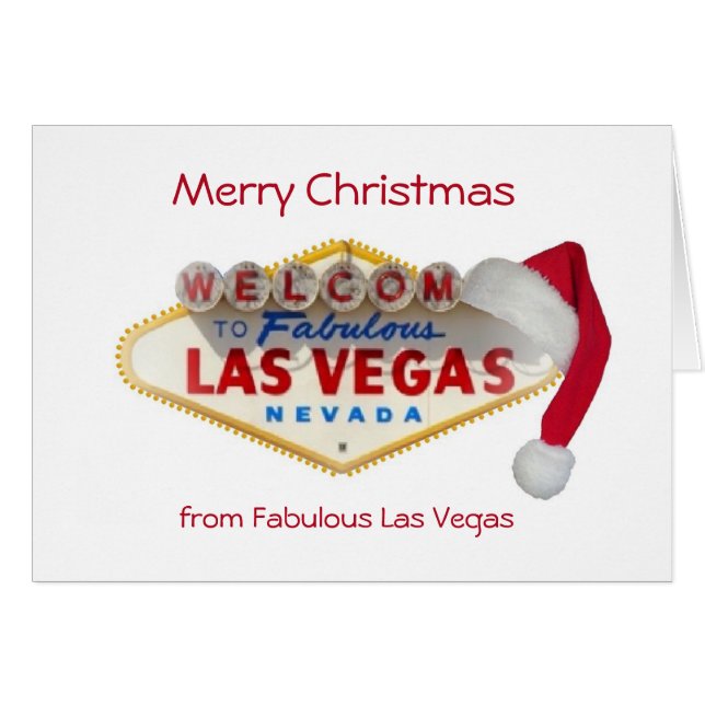5x7 Las Vegas Christmas Card (Front Horizontal)