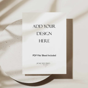 5x7" Menu Card Print Single-Sided