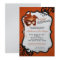 5x7 Orange Masquerade Mask Halloween Invitation