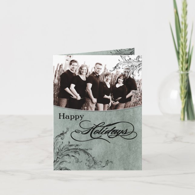 5x7 Personalized FOLDING PHOTO Christmas Card (Front)