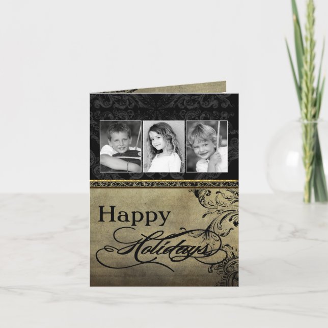 5x7 Personalized FOLDING PHOTO Christmas Card (Front)