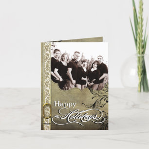 5x7 Personalized FOLDING PHOTO Christmas Card