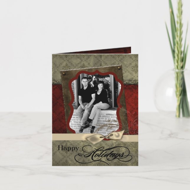 5x7 Personalized FOLDING PHOTO Christmas Card (Front)