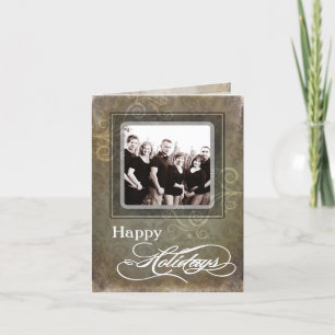 5x7 Personalized FOLDING PHOTO Christmas Card