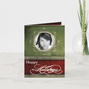 5x7 Personalized FOLDING PHOTO Christmas Card