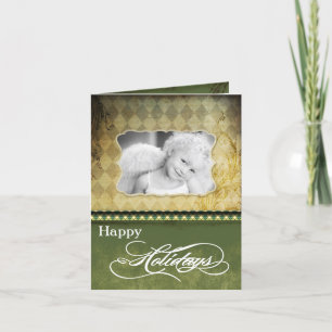 5x7 Personalized FOLDING PHOTO Christmas Card