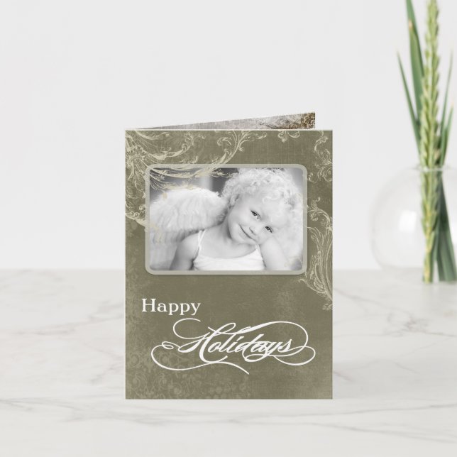 5x7 Personalized FOLDING PHOTO Christmas Card (Front)