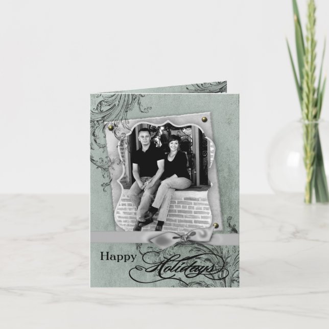 5x7 Personalized FOLDING PHOTO Christmas Card (Front)