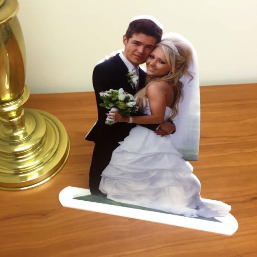 5X7 Photo Statuette-Matte Finish From Your Photo (Cake Toppers)