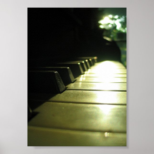 5x7 Piano in Sunlight Poster (Front)
