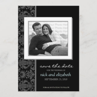 5X7 Pick YOUR OWN color Baroque Save the Date 1