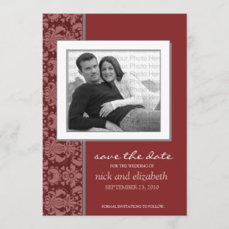 5X7 Pick YOUR OWN Color Baroque Save the Date 5