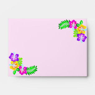 5x7 Pink Elegant Chic Floral Wedding Envelope