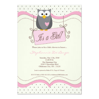 Pink Owl Invitations 10