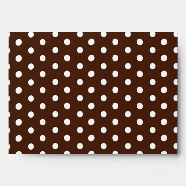 5x7 Polka Dot Outside Green Inside Envelope (Front)
