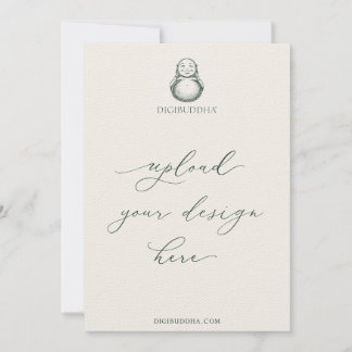 5x7" Printed Digibuddha Invitations Various Papers