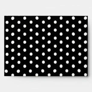 5x7 Red Inside Polka Dot Outside Envelope