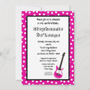 5x7 Rockstar Invitation