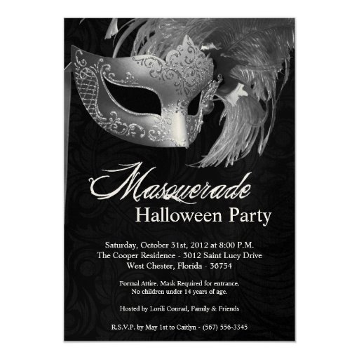 Halloween Masquerade Party Invitations 9