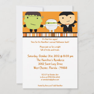 5x7 Spooky Fun Halloween Party Invitation
