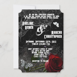 5x7 Wedding Invitation Haunting Adeline Zade Meado