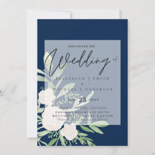5x7 White Bouquet Script Overlay Budget Wedding