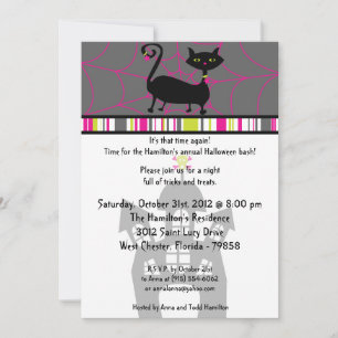 5x7 Witchy Ways Halloween Party Invitation