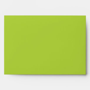 5x7 Woodland Green Outside Orange Inside Envelope
