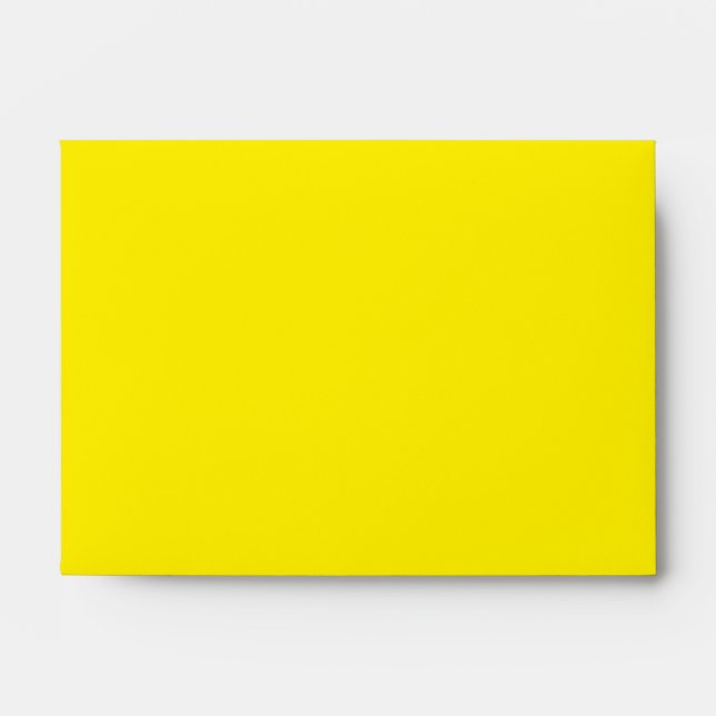 5x7 Yellow Formal Invitation Envelope (Front)